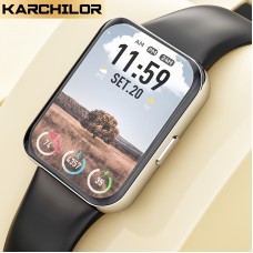 2022 New Year Smart Watches, Large 1.69-inch Screen, Full Screen Touch, Heart Rate Measurement, Music Playback, Sports Records (step Gauge, Distance, Calories Calculation), Movement Patterns, Message