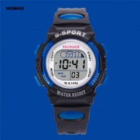 2018 Hot Sale Children Watch Boys Girls LED Digital Sports Watches Silicone Rubber Kids Alarm Date Casual Watch