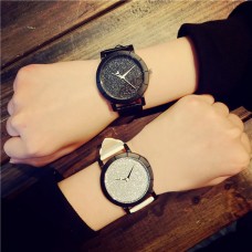 Cute Moon Stars Design Analog Lover&#39;s Wrist Watch Unique Romantic Starry Sky dial Casual Fashion quartz watches Woman Girl Gift