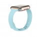 Light Blue Silicone Watch Strap For Apple Watch Series 38/40/41/42/44/45mm