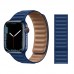 Adjustable Leather Band With Magnetic Closure System For Iwatch Series 8/7/se/6/5/4/3/2/1