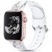 Floral Band Compatible With Apple Watch Bands 38mm 40mm 41mm 42mm 44mm 45mm, Silicone Printed Fadeless Pattern Strap Wristband Band For Apple Watch Series Se 8 7 6 5 4 3 2 1