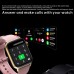 Smart Watch Fashion Waterproof Sports Watch Wireless Call Health Monitoring Body Temperature Detection Smart Touch Screen Watch