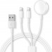 3in1 Usb Cable For Iphone &amp; Wireless Charger For Apple Watch Iwatch Portable Charging Cable Compatible With Apple Watch Ultra Series Se/8/7/6/5/4/3/2/1