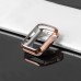 Electroplate Tpu Soft Half Case For Apple Watch 7 3 42mm 38mm 45mm Cover Protection Shell For Iwatch 4 5 6 44mm 40mm 41mm Bumper