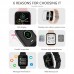 2022 New Year Smart Watches, Large 1.69-inch Screen, Full Screen Touch, Heart Rate Measurement, Music Playback, Sports Records (step Gauge, Distance, Calories Calculation), Movement Patterns, Message