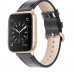 Bling Rose Gold Leather  Bands Compatible For,iwatch  Se 7 6 5 4 3,without Watch