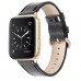 Bling Rose Gold Leather  Bands Compatible For,iwatch  Se 7 6 5 4 3,without Watch