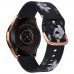20mm Universal Buckle Print Silicone Watch Strap (rose Gold Buckle) For Samsung Galaxy Watch