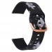 20mm Universal Buckle Print Silicone Watch Strap (rose Gold Buckle) For Samsung Galaxy Watch
