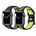 2 Pack Sport Bands Compatible With ,iwatch Ultra 49mm 45mm 44mm 42mm 41mm 40mm 38mm Iwatch Series 8 7 6 5 4 3 2 1, Soft Silicone Replacement Straps For Men Women