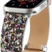 Bling Bands Compatible With Apple Watch Band 38mm 40mm 41mm 42mm 44mm 45mm 49mm Women, Iwatch Strap Shiny Bling Glitter Leather Wristband For Apple Watch Series 8 7 6 5 4 3 2 1 Se Ultra
