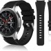 Compatible With Samsung Galaxy Watch 46mm Bands/ Gear S3 Frontier, Classic Watch Bands/ Galaxy Watch 3 Bands 45mm, 22mm Soft Silicone Bands Bracelet Sports Strap For Men &amp; Women Without Watch 