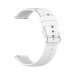 For Samsung And Huawei Smart Watch 20mm 22mm Universal Stainless Steel Silver Buckle Solid Color Silicone Watch Band Metal Buckle Waterproof Breathable Sports Replacement Wristband