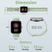 Smart Watch, Diy Touch Screen Fitness Tracker With Blood Oxygen Heart Rate Sleep Monitor Pedometer, 5atm Waterproof Notification Weather Music Smartwatch