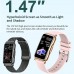 Smart Watch For Men Women With Bt Call, 1.69'' Hd Touch Screen Square Stainless Steel Sport Watch With Heart Rate Blood Pressure Sleep Monitor, 5atm Waterproof Fitness Tracker For Android/ios
