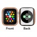 2 Pack Case Compatible With Apple Watch 45mm 44mm 41mm 40mm Series 8/7/6/5/4/se, Bling Crystal Diamonds Rhinestone Hard Pc Bumper Cover For Girls Women Men