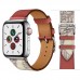 Leather Band With Stainless Steel 316 Buckle Compatible With Apple Watch Series 8 7 6 5 4 3 2 1 Se49mm45mm 44 Mm 42mm 41mm 40 Mm38 Mm ,without Watch