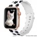 Fashion Paw Pattern Watch Strap For Apple Watch 38mm/40mm/41mm/42mm/44mm/45mm/49mm Iwatch Ultra/se/series 8/7/6/5/4/3/2/1, Without Watch
