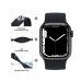 Black Nylon Elastic Braided Watch Strap For Apple Watch Series 38/40/41/42/44/45mm